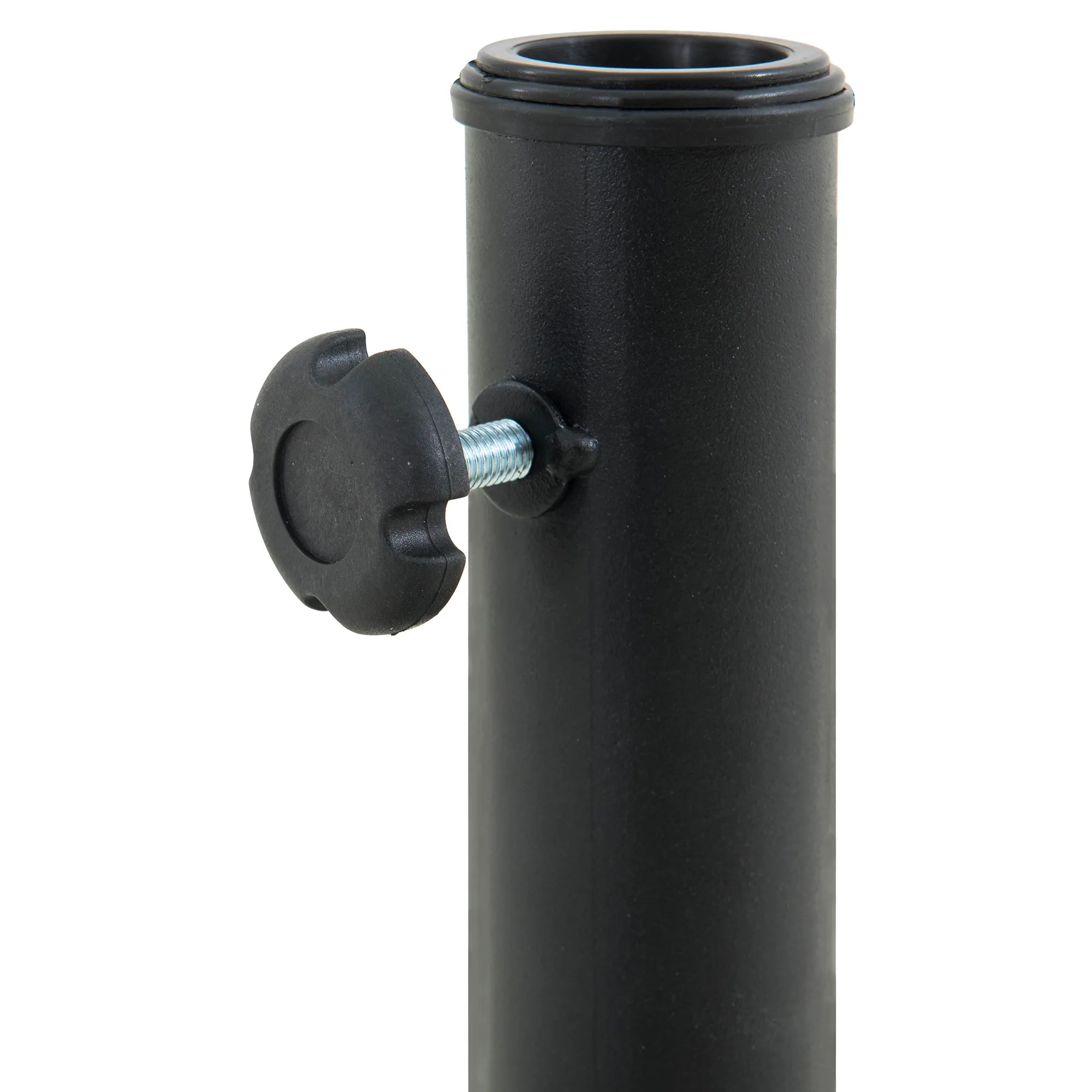 SUNJOY Patio Umbrella Stand Side Table with Stable Base - Brown