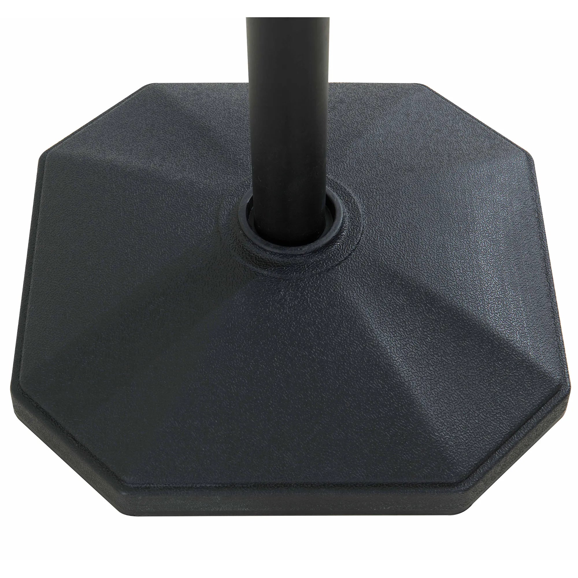 SUNJOY Patio Umbrella Stand Side Table with Stable Base - Brown