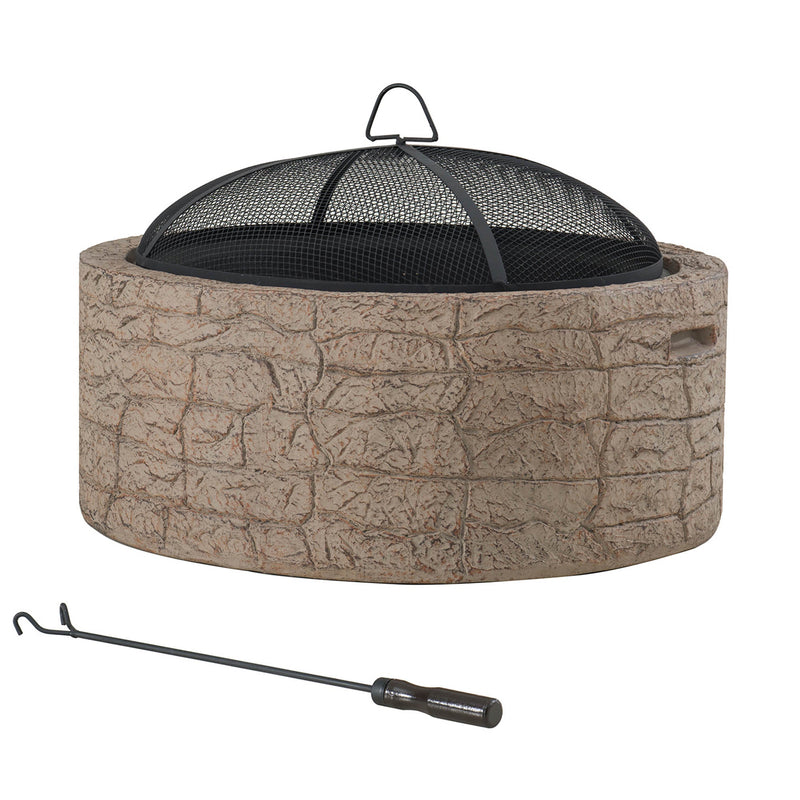 Sunjoy Outdoor Fire Pit Wood Burning Patio Fire Pit Backyard Fire Pit