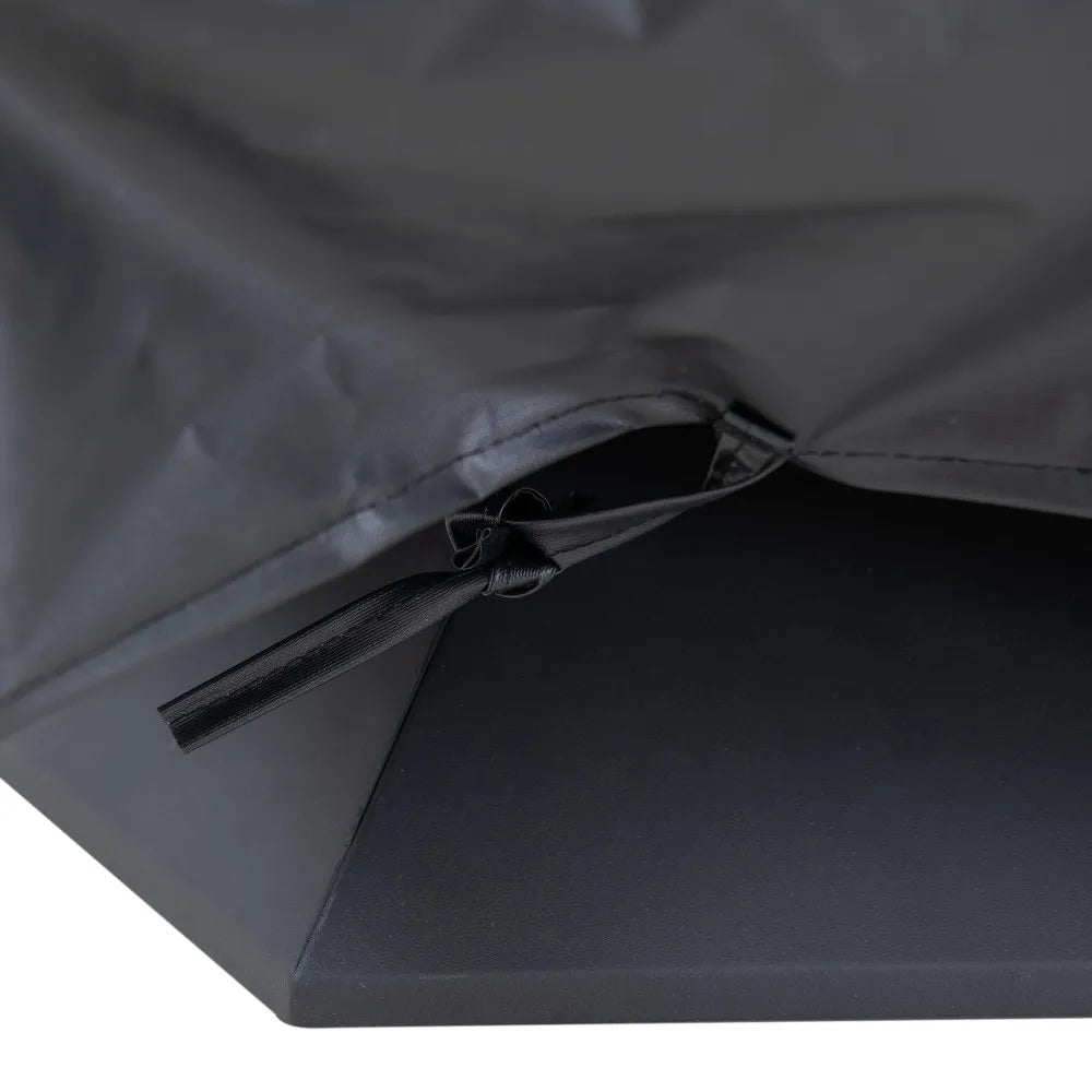 SUNJOY 35 Inch Hexagon Steel Fire Pit Wood Burning Fire Pit with PVC Cover