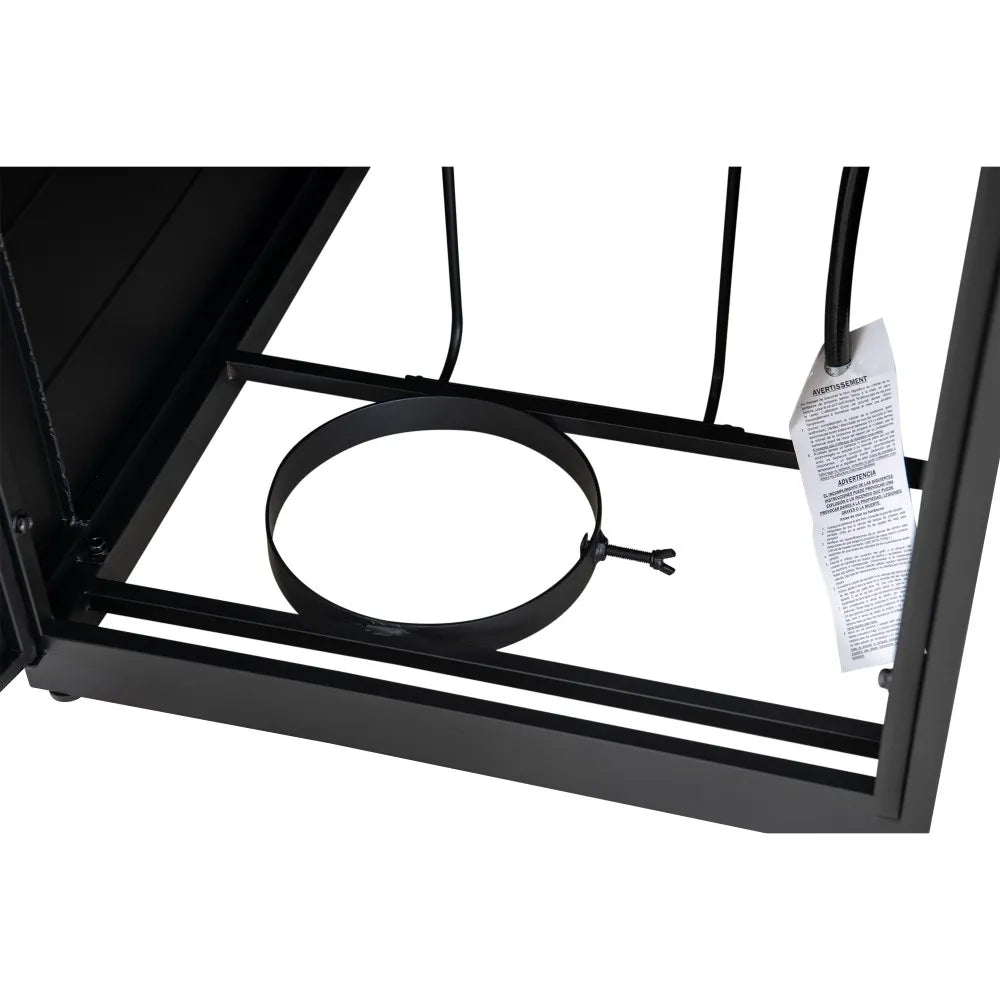 SUNJOY 40 Inch Large Propane Fire Pit Table with Cover and Lava Rocks for Outdoor and Indoor 