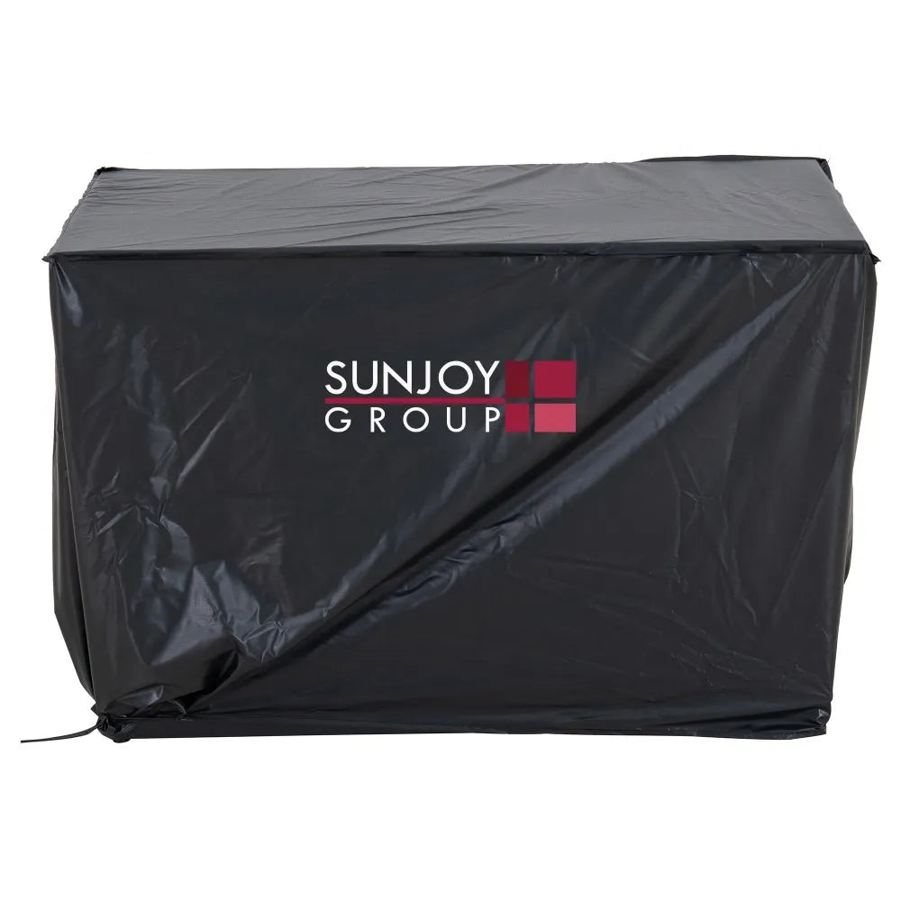 SUNJOY 40 Inch Large Propane Fire Pit Table with Cover and Lava Rocks for Outdoor and Indoor 