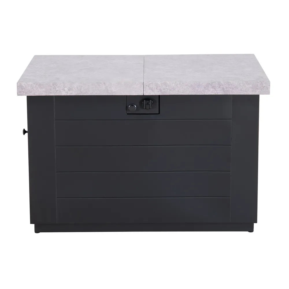 SUNJOY 40 Inch Large Propane Fire Pit Table with Cover and Lava Rocks for Outdoor and Indoor 