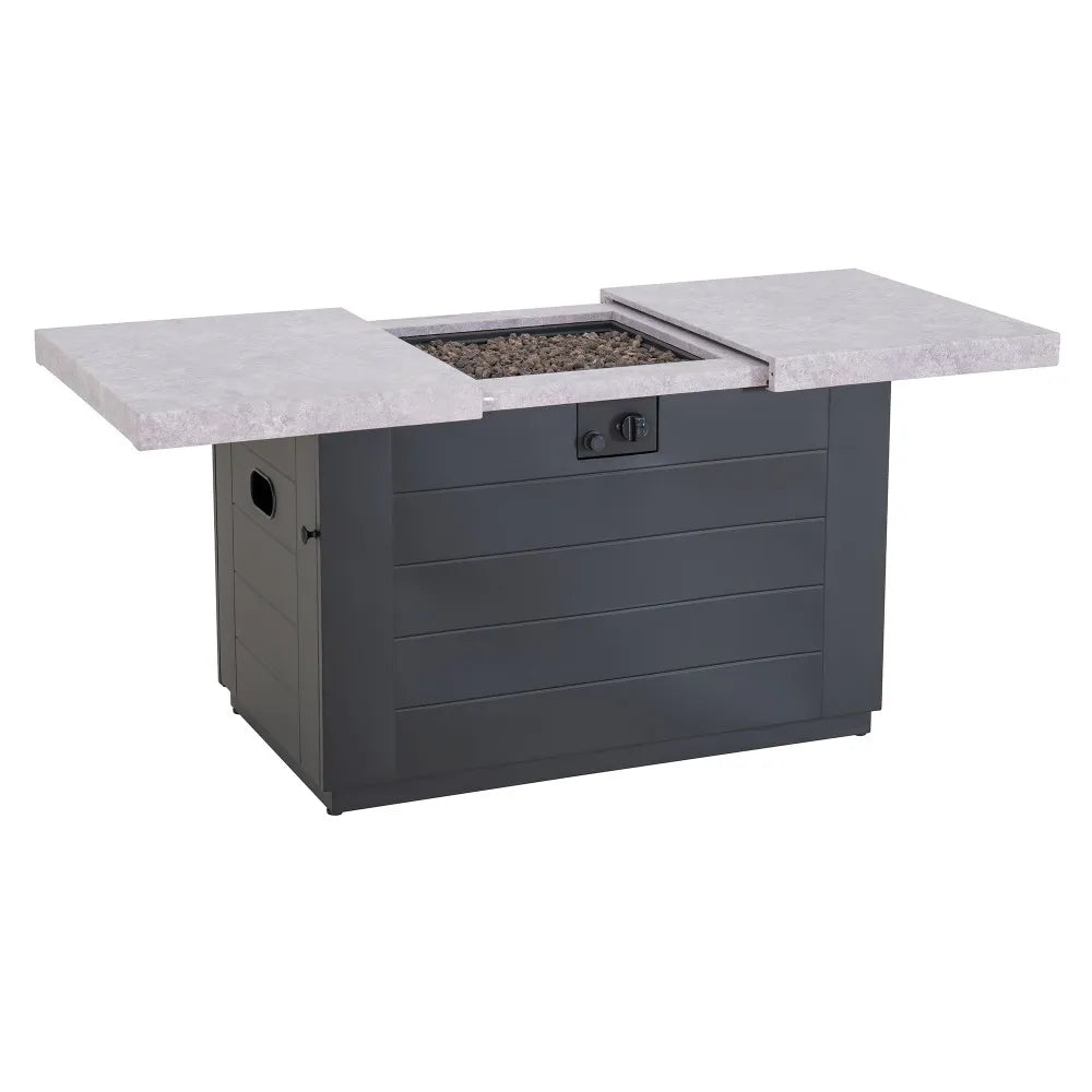 SUNJOY 40 Inch Large Propane Fire Pit Table with Cover and Lava Rocks for Outdoor and Indoor 
