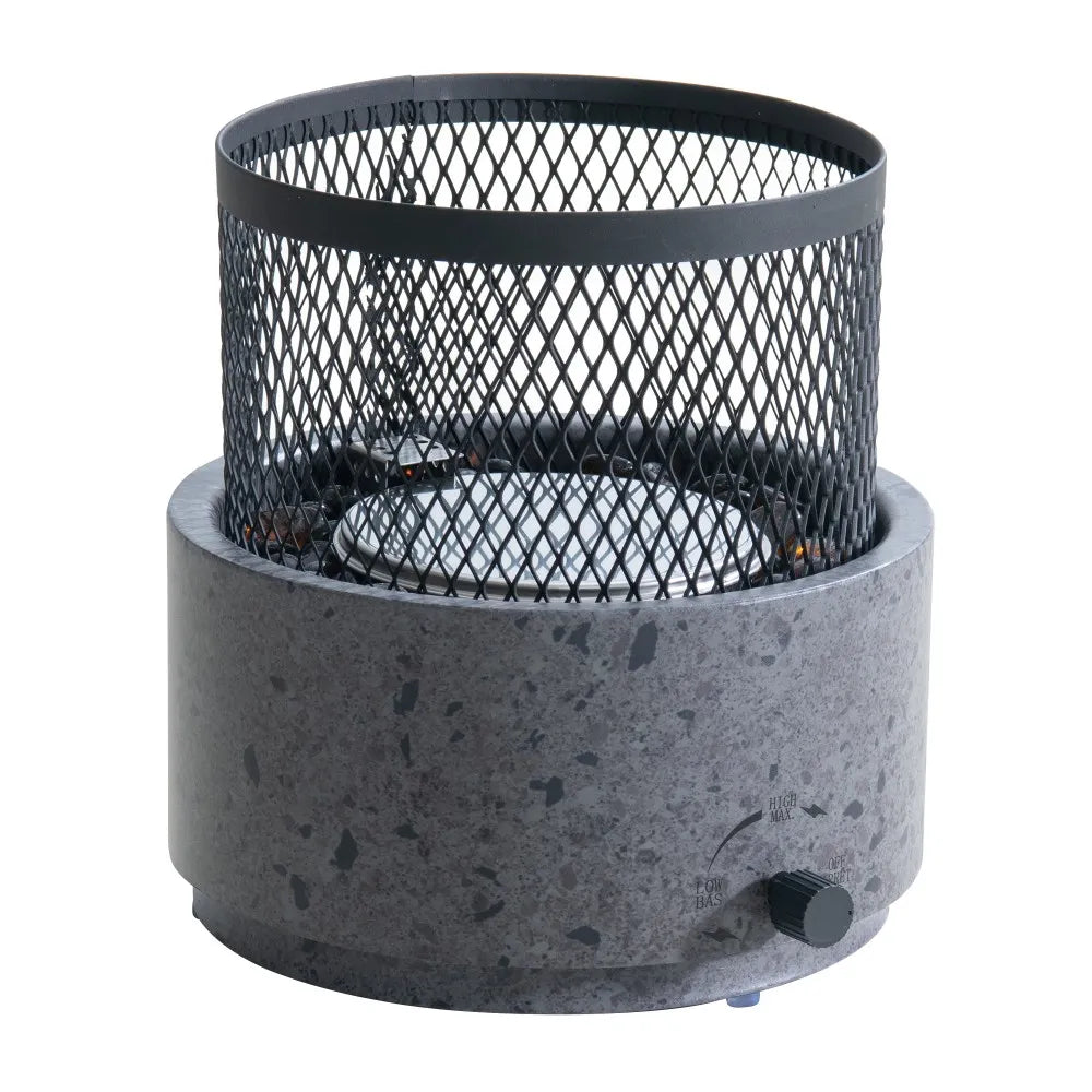 SUNJOY 10 Inch Smokeless Tabletop Fire Pit Bottom-Mounted Portable Propane Gas Fire Pit with Two Adjustable Flames 