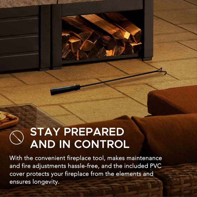 Sunjoy Fire Place | Outdoor Fire Place | Wood Burning Fire Place