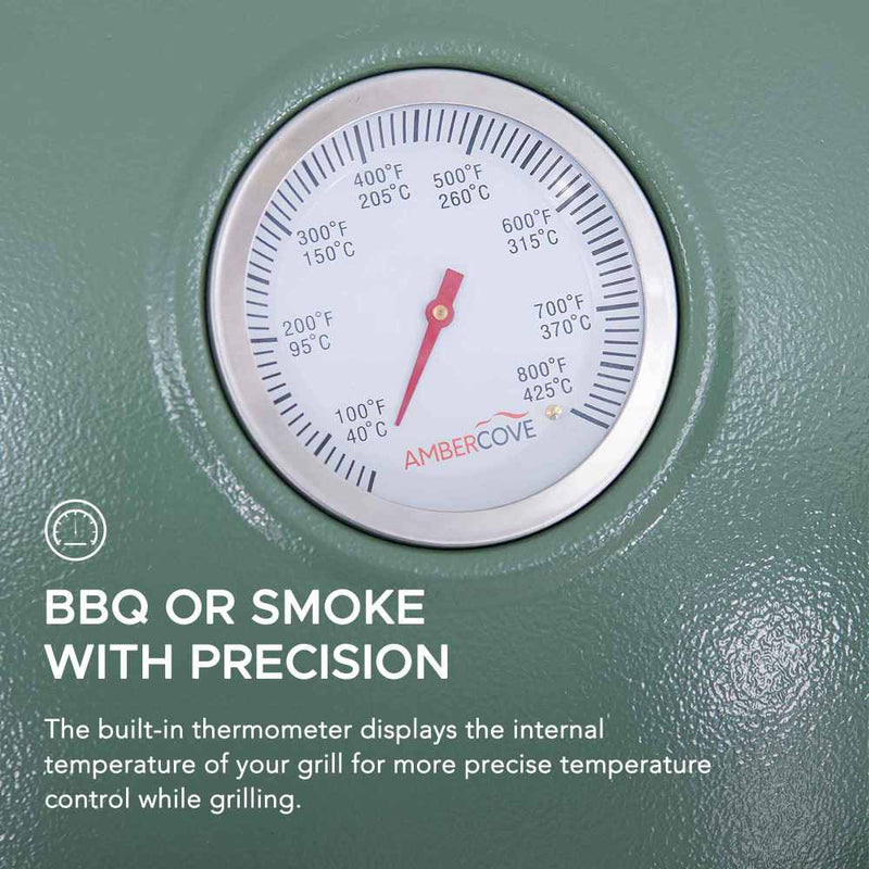 Sunjoy Charcoal Grill | Egg-shaped Outdoor Grill | BBQ Grill Smoker