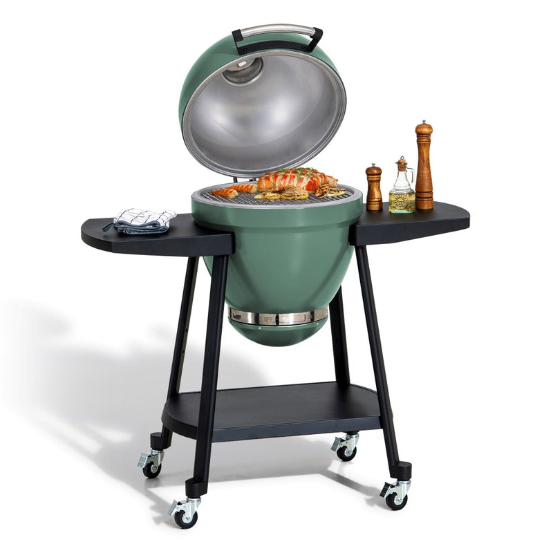 Sunjoy Charcoal Grill | Egg-shaped Outdoor Grill | BBQ Grill Smoker