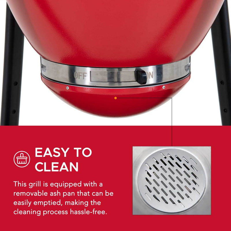 Sunjoy Charcoal Grill | Egg-shaped Outdoor Grill | BBQ Grill Smoker