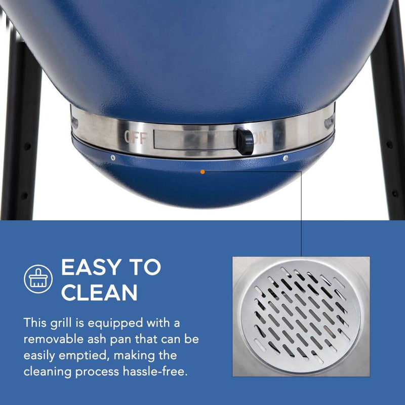 Sunjoy Charcoal Grill | Egg-shaped Outdoor Grill | BBQ Grill Smoker