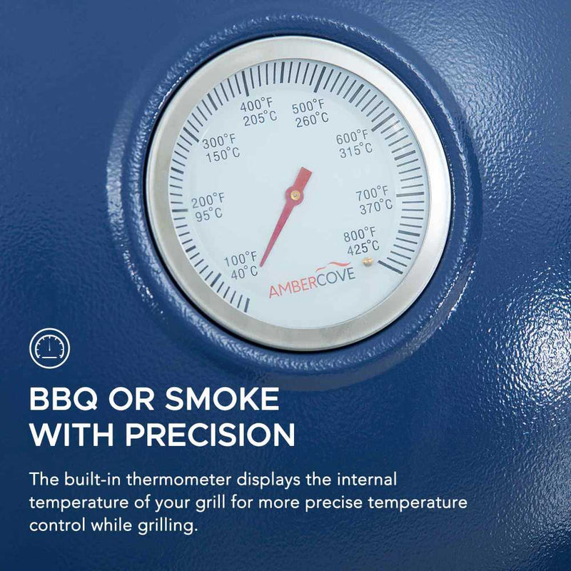 Sunjoy Charcoal Grill | Egg-shaped Outdoor Grill | BBQ Grill Smoker