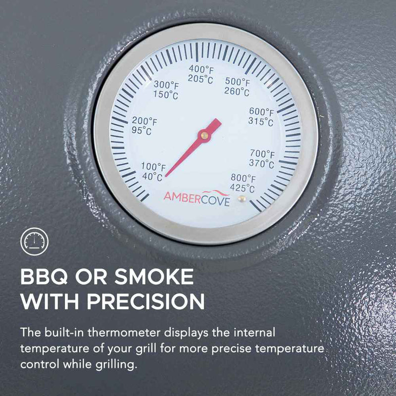 Sunjoy Charcoal Grill | Egg-shaped Outdoor Grill | BBQ Grill Smoker