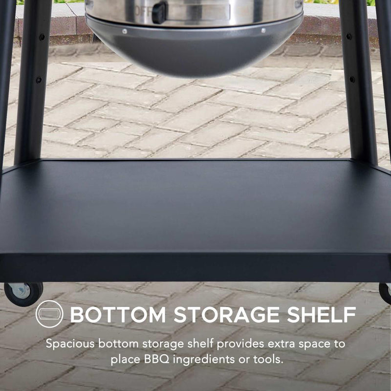 Sunjoy Charcoal Grill | Egg-shaped Outdoor Grill | BBQ Grill Smoker