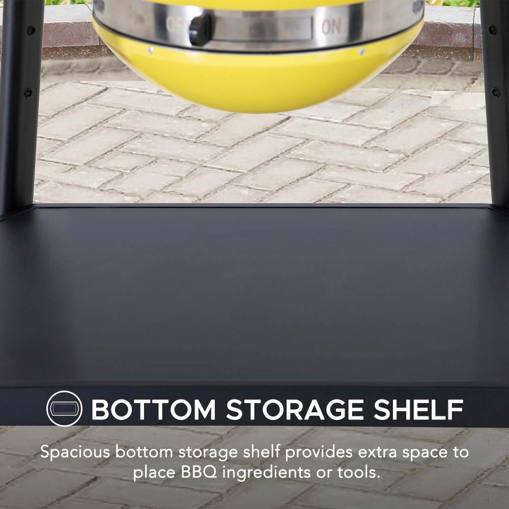 SUNJOY 20 Inch Charcoal Grill, Egg-shaped Outdoor Grill with Pizza Stone, Ultimate BBQ Grill and Smoker with Wheels