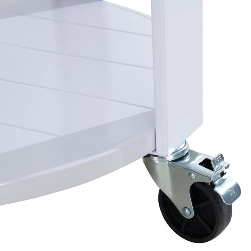 SUNJOY 60 Quart Portable Rolling Ice Chest Drink Cooler Cart with Bottle Opener and Shelf - White