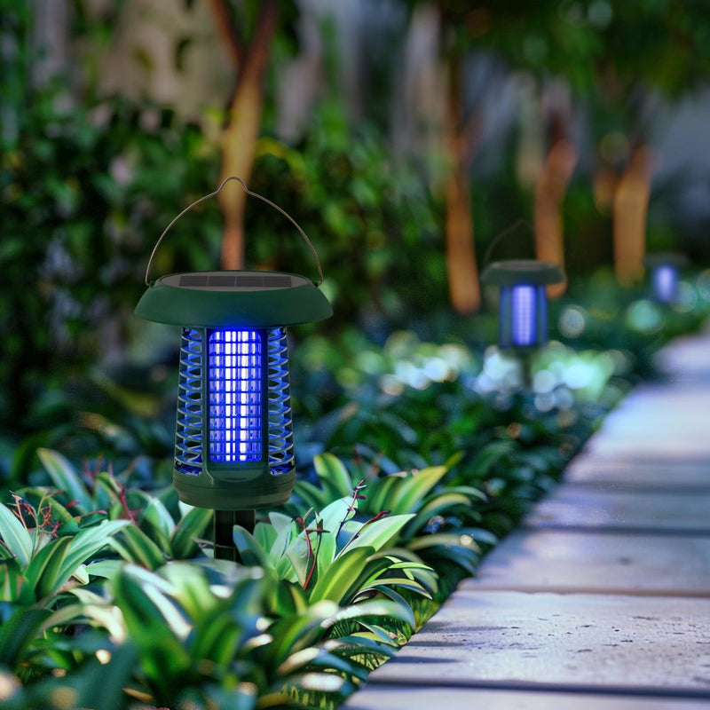 Outdoor Solar Powered Bug Zapper with UV Light- SUNJOY