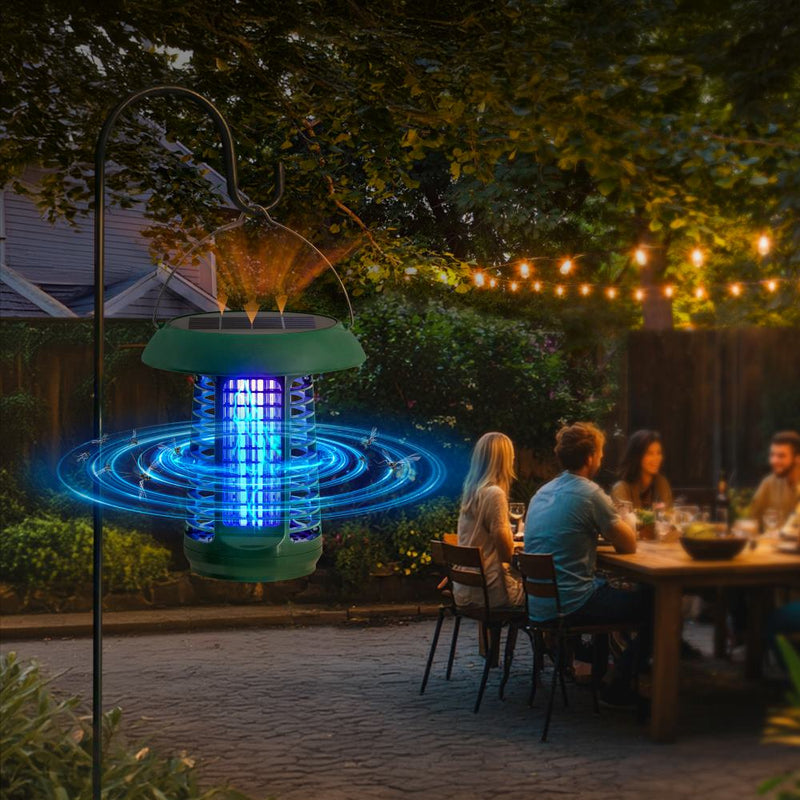 Outdoor Solar Powered Bug Zapper with UV Light- SUNJOY
