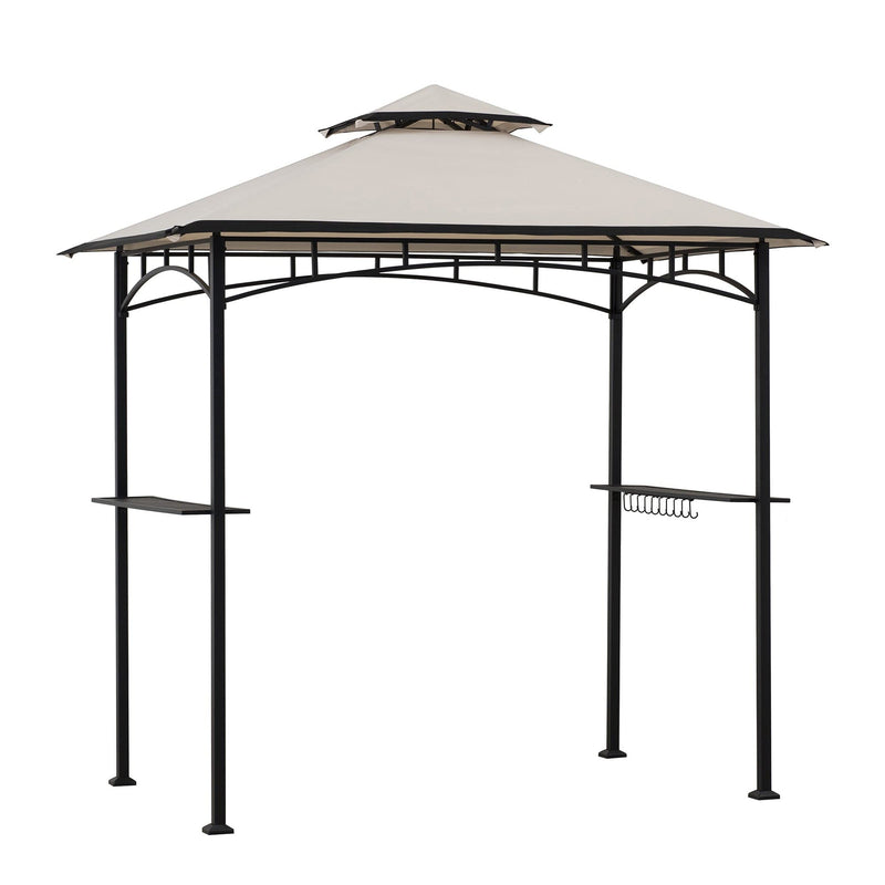 Sunjoy Outdoor Patio 5x8 Metal Frame Canopy Roof Grill Gazebo for Sale