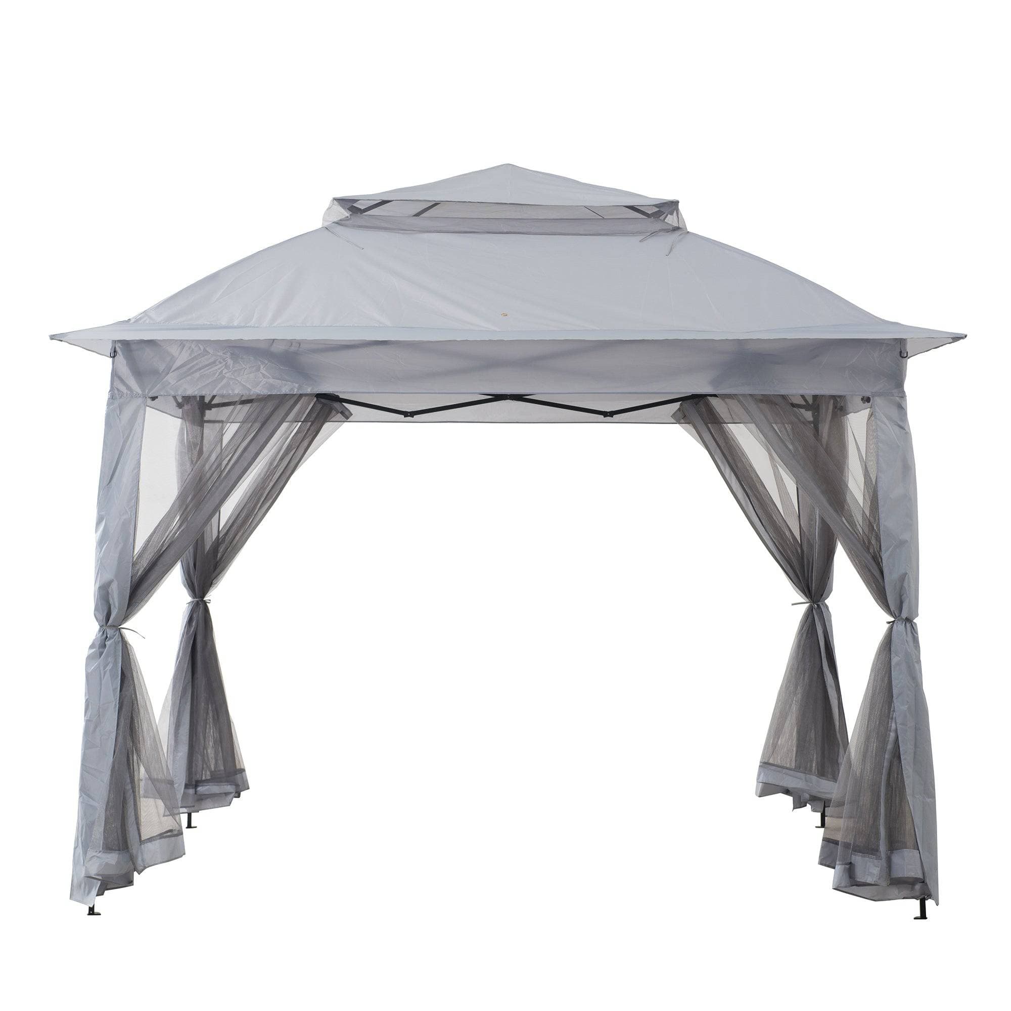 Solis Envoy Portable Pop-Up Gazebo 11' x 11' - Slate Gray