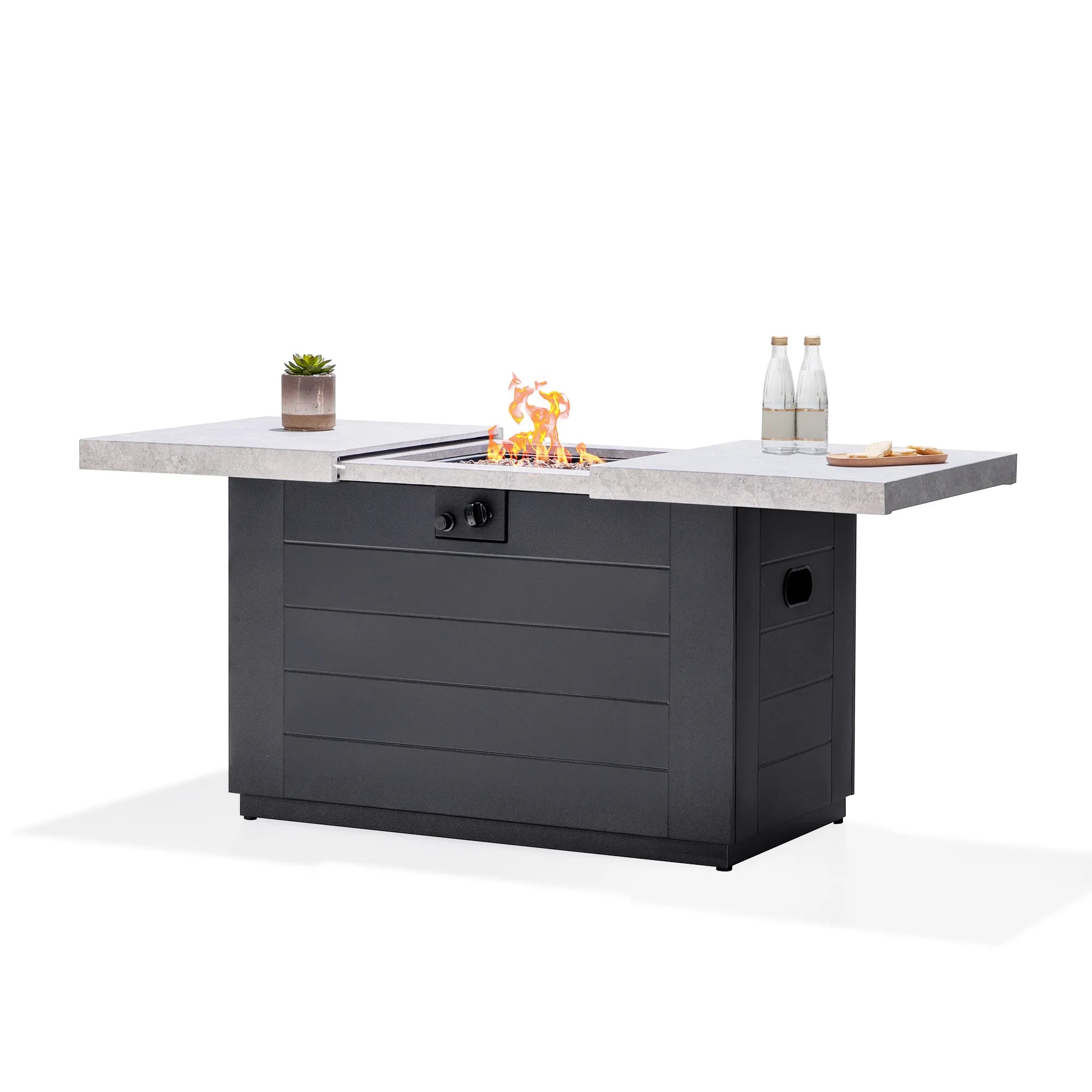 Hearth Propane Fire Pit Table 40" with Cover & Lava Rocks