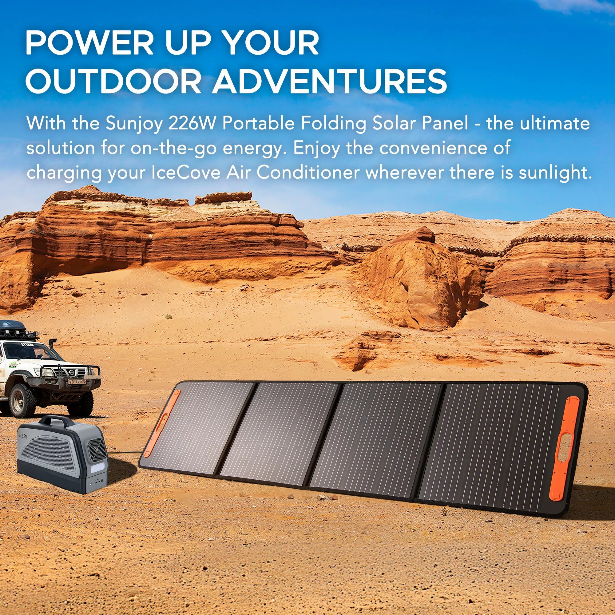 SUNJOY IceCove Portable Air Conditioner Solar Panel 