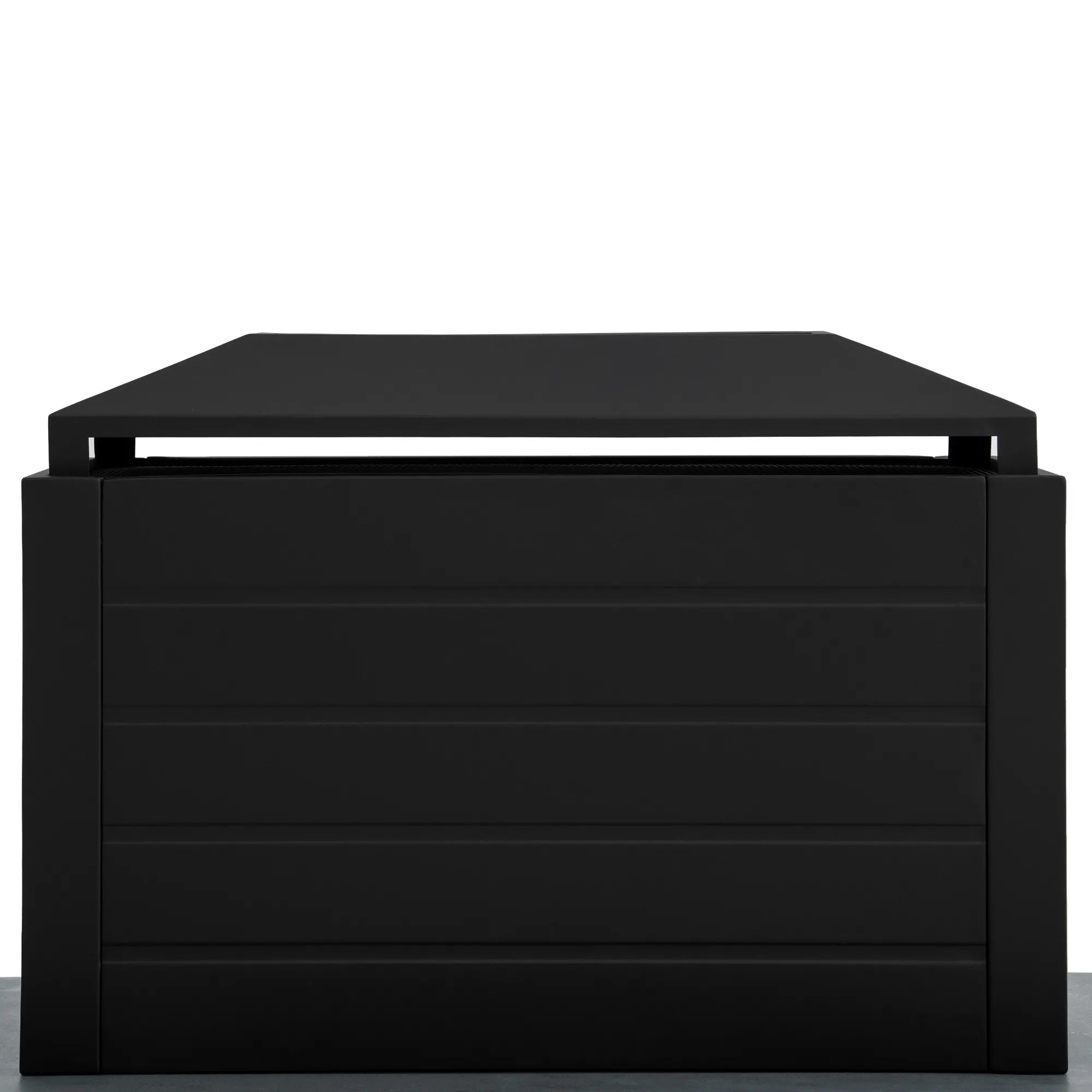 Nordic Modern Wood Burning Fireplace 76", with Log Holders - Black