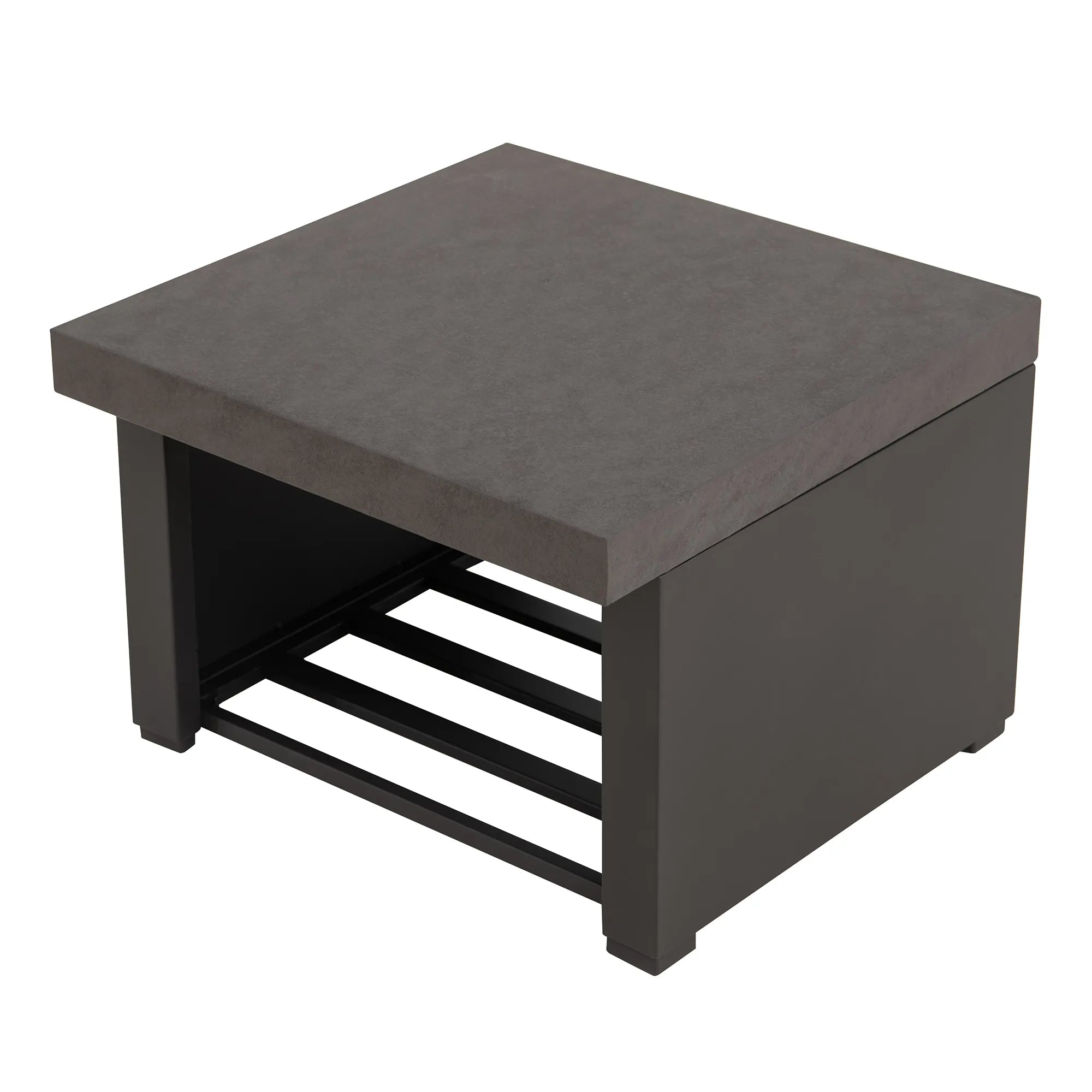 Nordic Modern Wood Burning Fireplace 76", with Log Holders - Brown