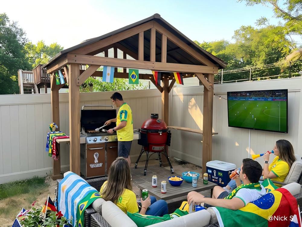 Backyard Inspiration Grill Gazebo