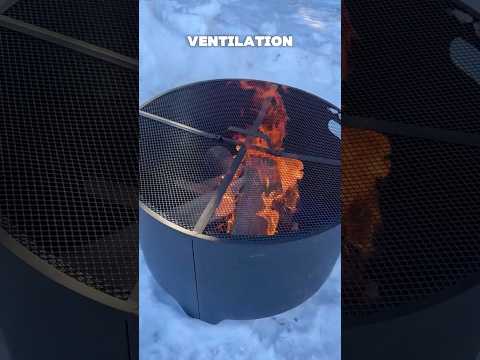 Customer Show of SUNJOY 26 Inch Fire Pit Outdoor Patio Wood Burning Fire Pit with PVC Cover