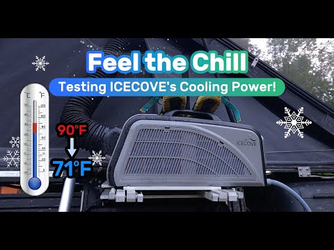 SUNJOY IceCove Portable Air Conditioner with 1 Power Bank for Outdoor Tents and Indoors - Gray