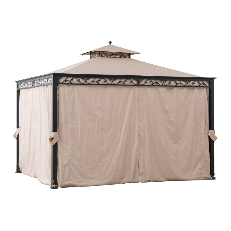 SUNJOY 10x12 Patio Gazebo for Sale Canopy Gazebo w/ Curtain & Netting