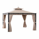 SUNJOY 10x12 Patio Gazebo for Sale Canopy Gazebo w/ Curtain & Netting