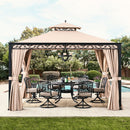 SUNJOY 10x12 Patio Gazebo for Sale Canopy Gazebo w/ Curtain & Netting