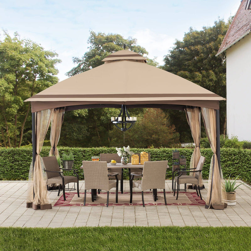 Sunjoy Outdoor Patio Gazebo Kit Backyard Metal Canopy Gazebos for Sale