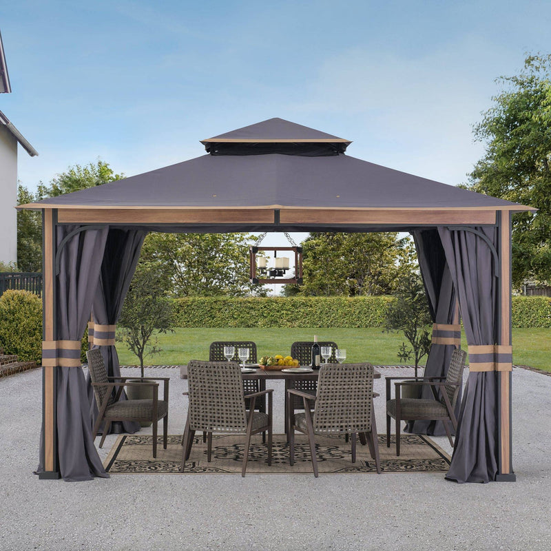 Sunjoy Outdoor Patio Canopy Gazebo Backyard Metal Gazebo Kits for Sale