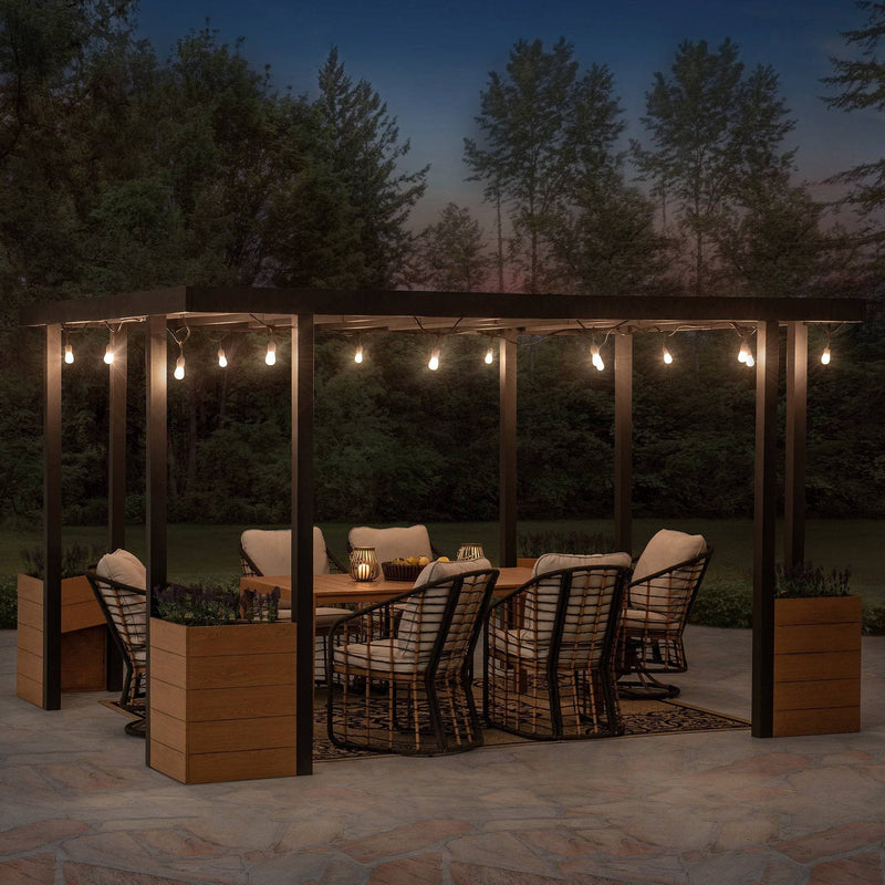 SummerCove Modern Patio 10x12 Metal Pergola Kits for Outdoor Backyard, Decks