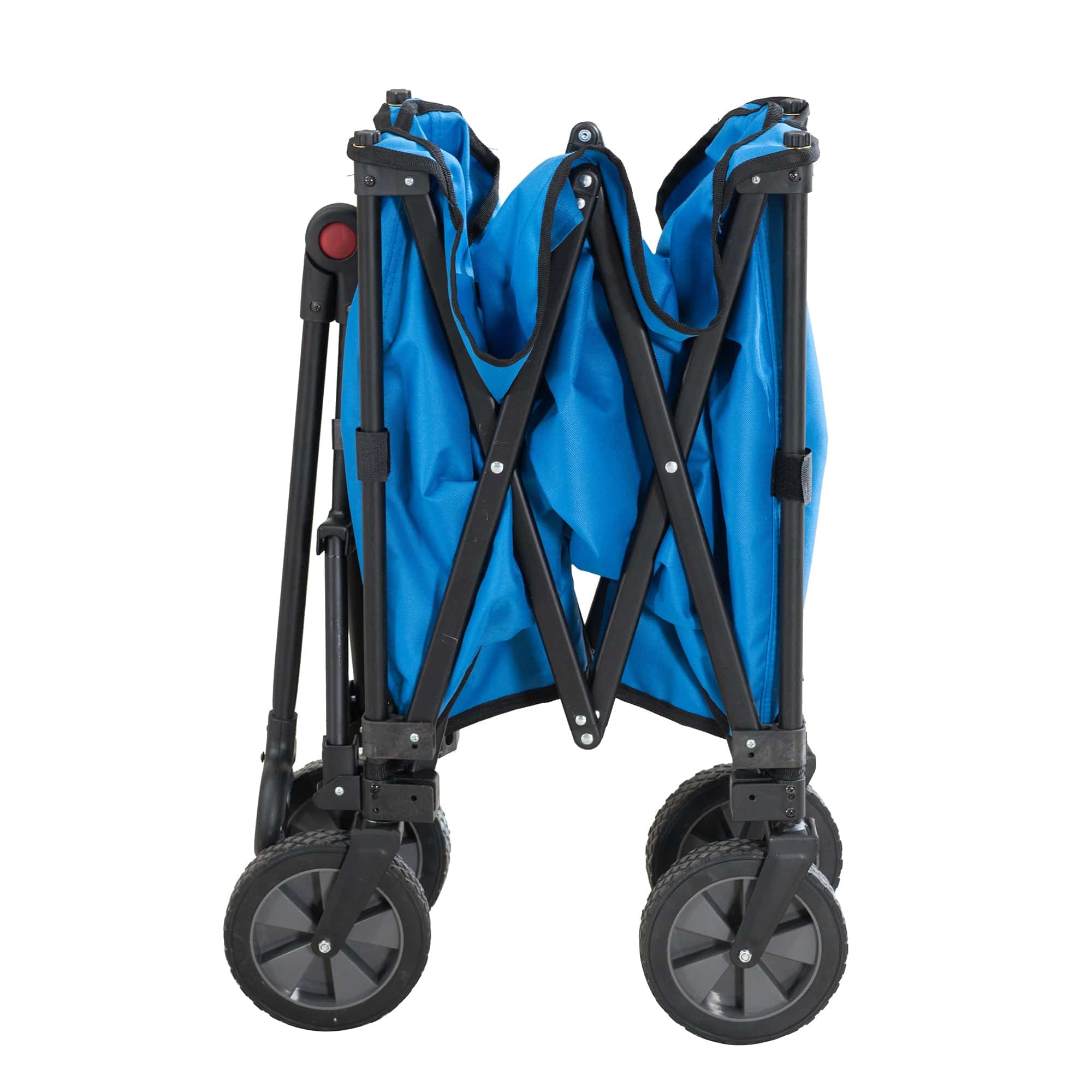SUNJOY Collapsible Folding Wagon Cart with 255L Oversized Capacity and Big Wheels 