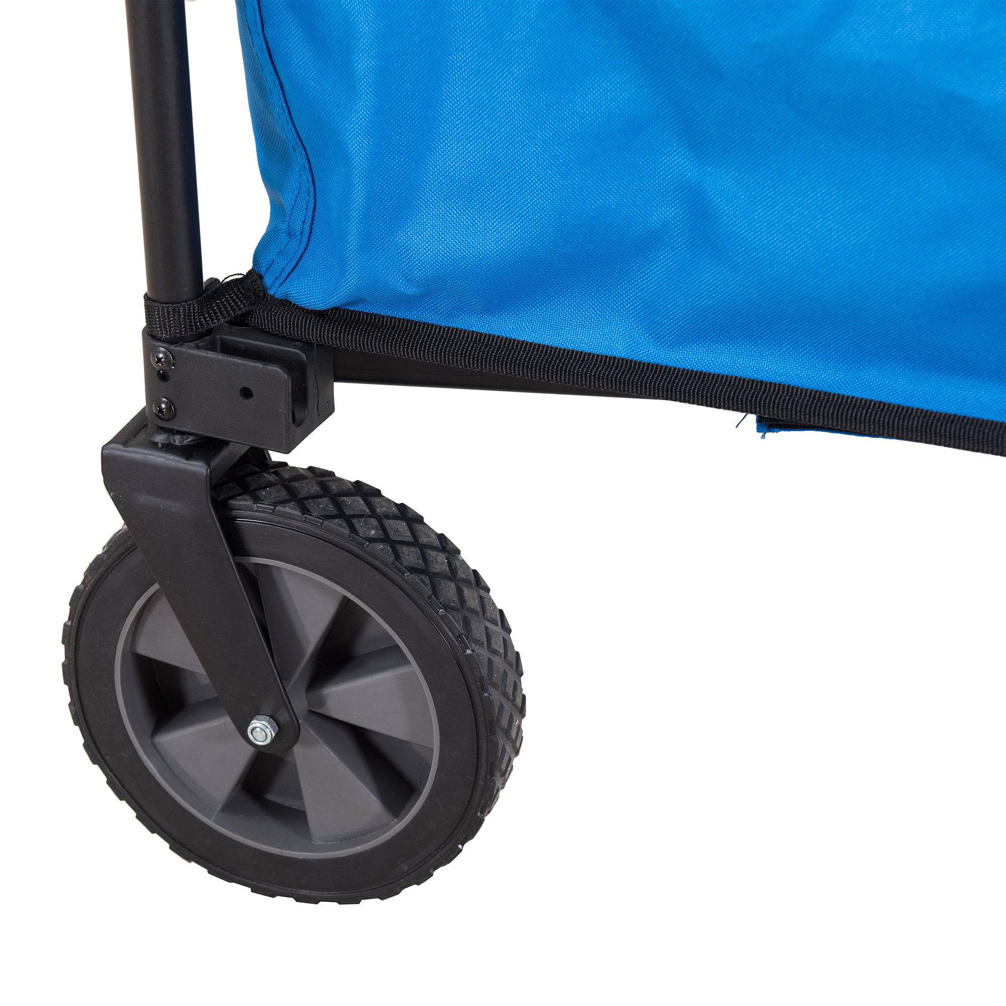 SUNJOY Collapsible Folding Wagon Cart with 255L Oversized Capacity and Big Wheels 