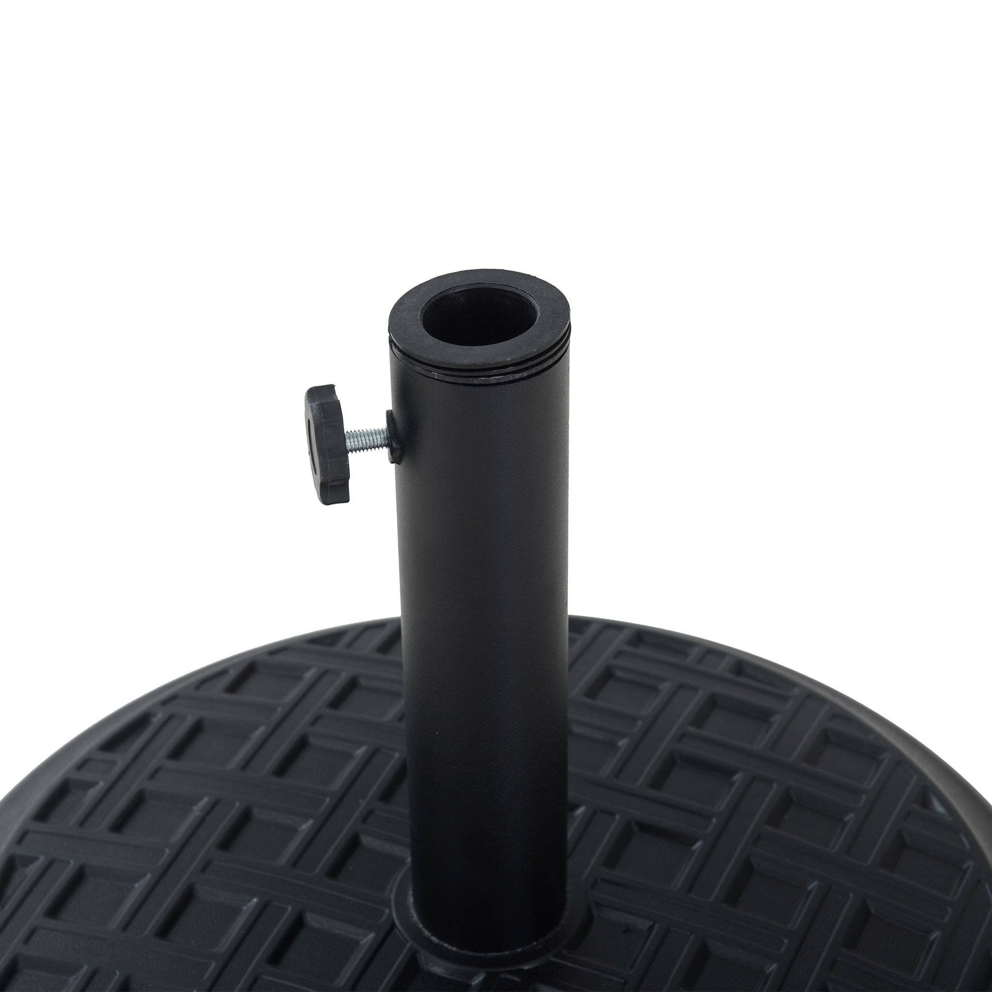SUNJOY Universal 33 lb. Black Heavy Duty Cement Filled Patio Umbrella Base 