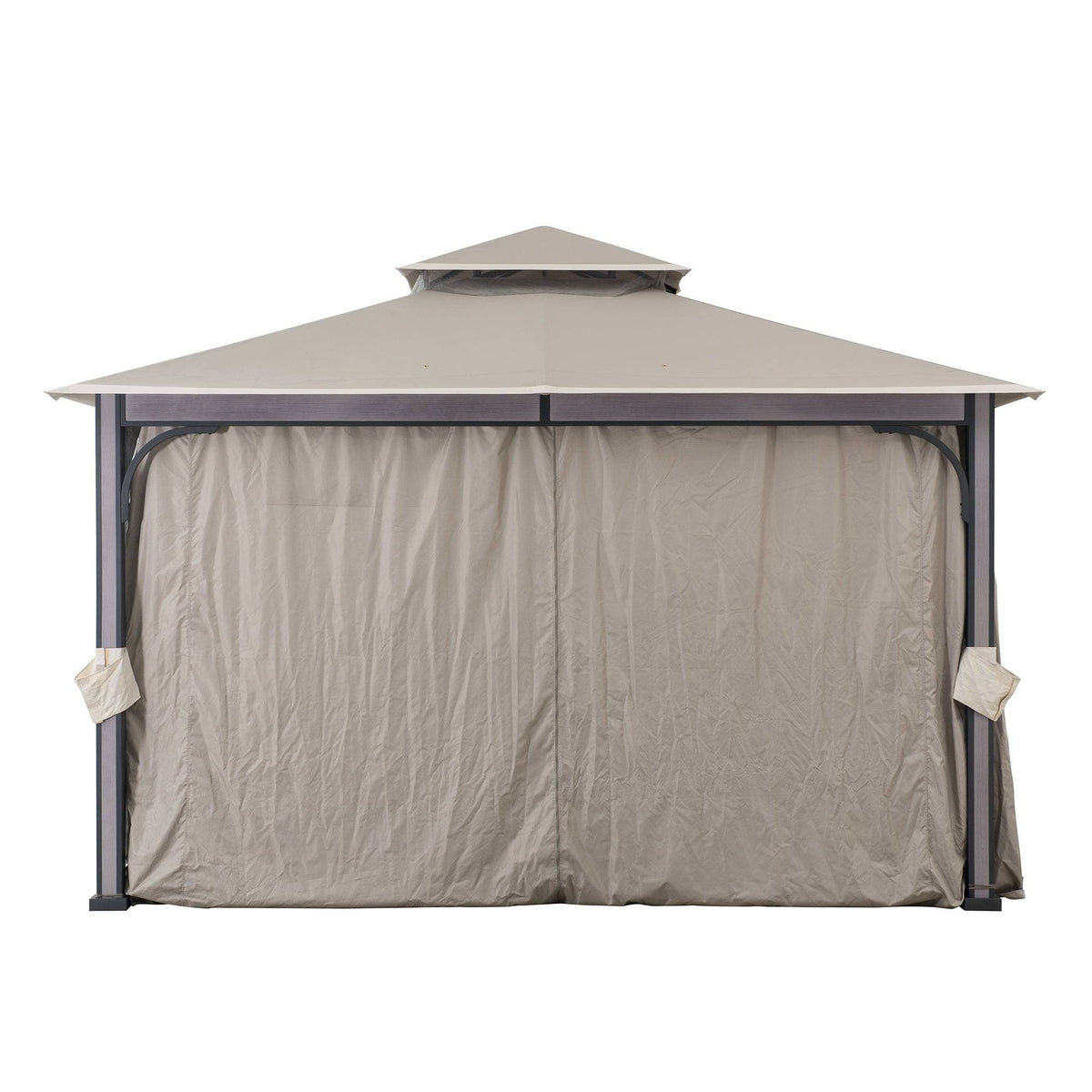Sunjoy Outdoor Patio 11x13 Canopy Gazebo Backyard Metal Gazebo Kits for Sale.