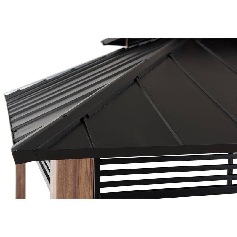 SummerCove Metal Roof Gazebo for Sale 13x15 for Outdoor Backyard Patio