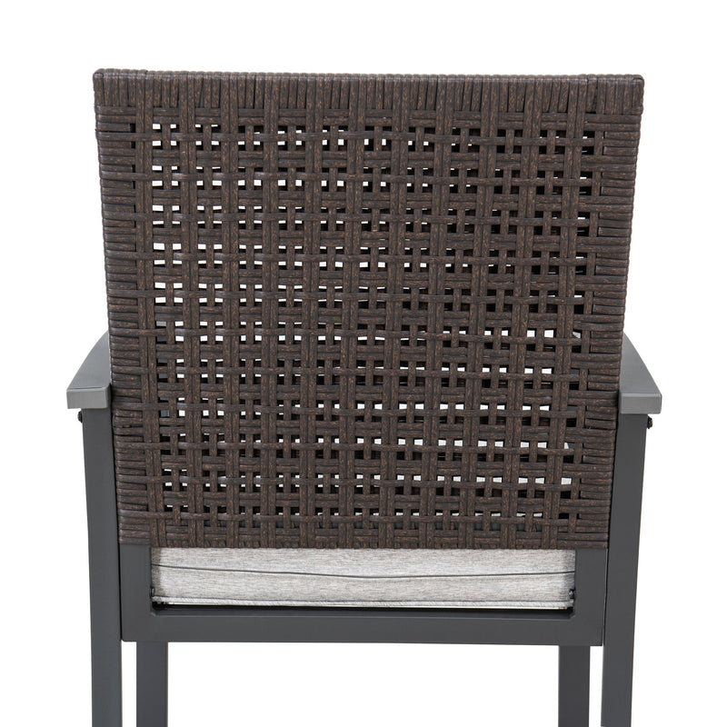 Sunjoy 3 piece Outdoor Patio Bistro Set on Sale with Wicker Chair