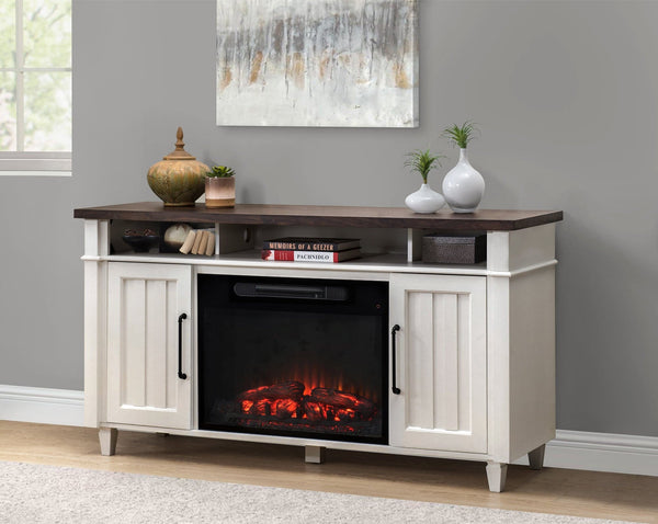 Sunjoy Fire Place TV Stand with Electric Fireplace Insert with Remote.
