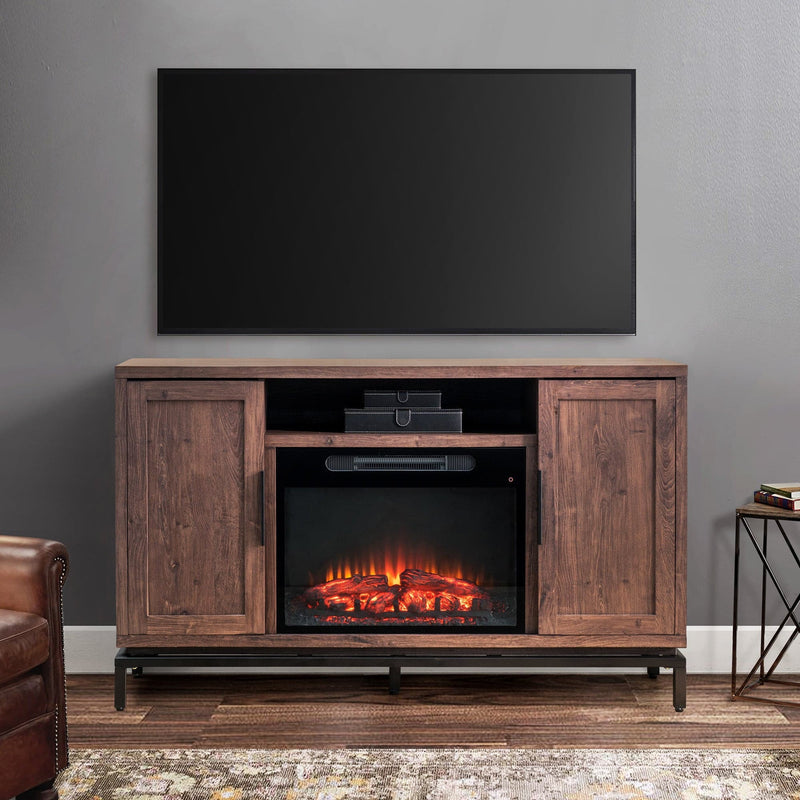 Sunjoy Fire Place TV Stand with Electric Fireplace Insert with Remote