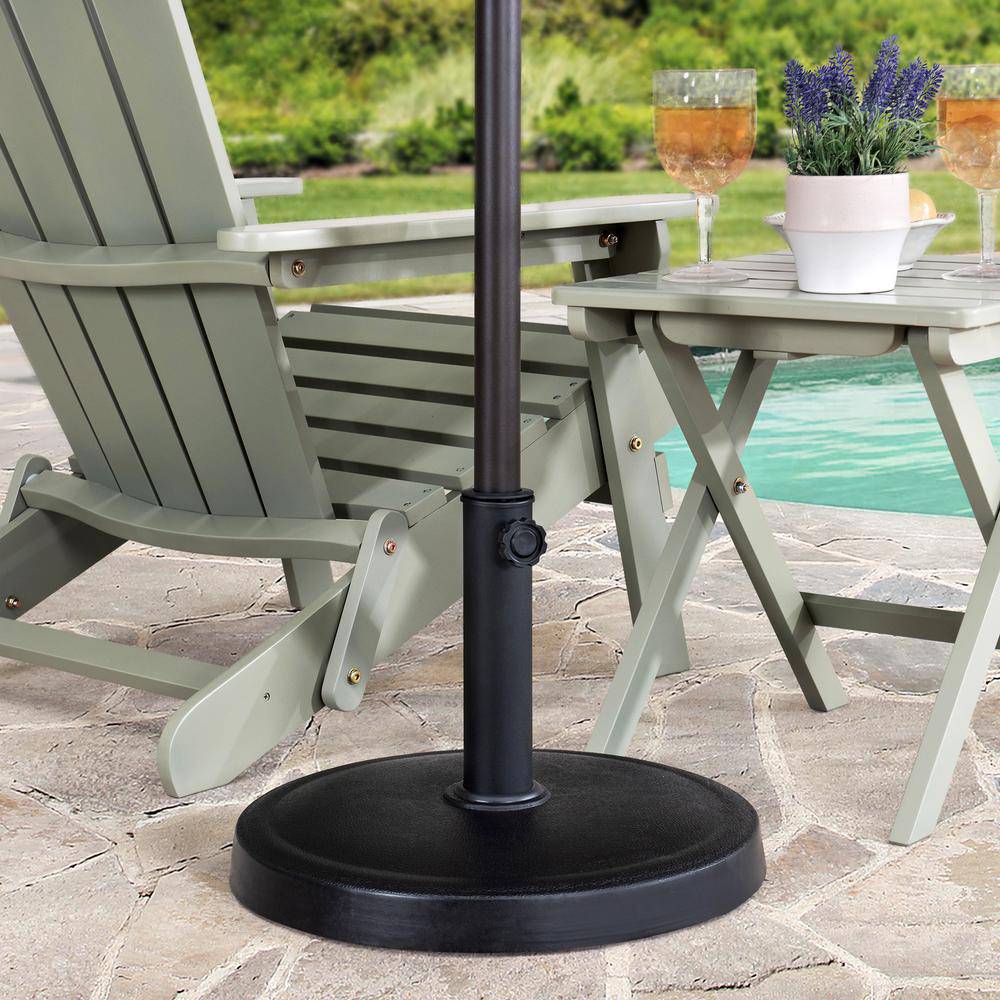 Sunjoy Universal 30 lb. Black Heavy Duty Cement Filled Patio Umbrella Base.
