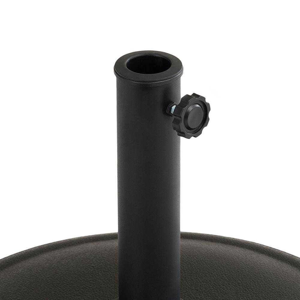 Sunjoy Universal 30 lb. Black Heavy Duty Cement Filled Patio Umbrella Base.